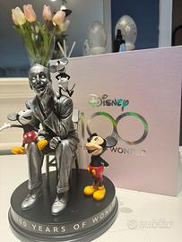 RARA Statua Disney 100 Walt e Mickey + scatola