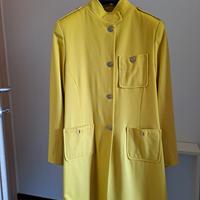 cappottino giallo donna lana sartoriale