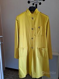 cappottino giallo donna lana sartoriale