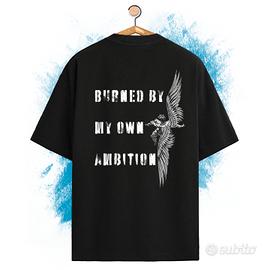 T-shirt Oversize - Burned By My Own Ambition