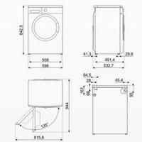 SMEG LBW60IT LAVATRICE SLIM, Caricamento frontale