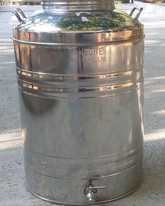 Contenitore olio acciaio inox