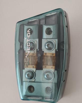 Portafusibile sdoppiatore per impianto stereo auto
