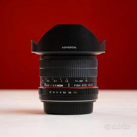 Samyang Fisheye 8mm F:3,5 per Canon