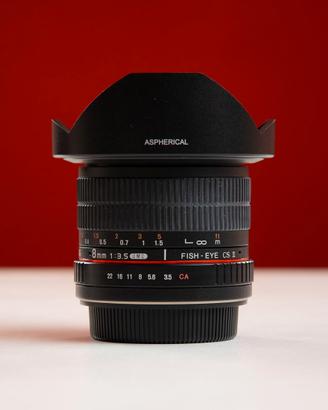 Samyang Fisheye 8mm F:3,5 per Canon