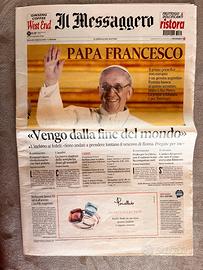 Giornale elezione papa Francesco 2013
