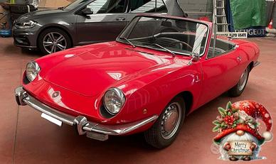 FIAT 850 SPORT SPIDER CON HARD-TOP IN TINTA.