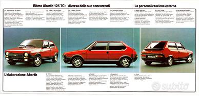 Depliant Fiat Ritmo Abarth 125 TC