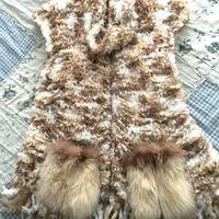 Gilet in lana pelliccia