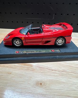Modellino Ferrari F50 (1995) Bburago 1:18 con base