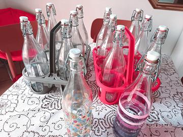 14 bottiglie in vetro. No spedizione