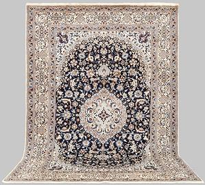 Raro e grande tappeto iraniano fatto a mano