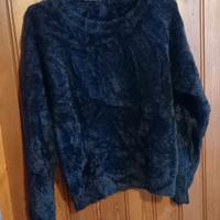 Maglia in ciniglia Tg M nero