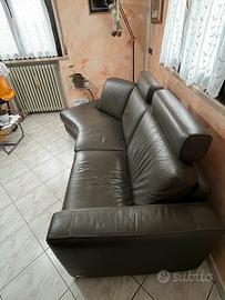 Divano vera pelle Doimo 4 posti