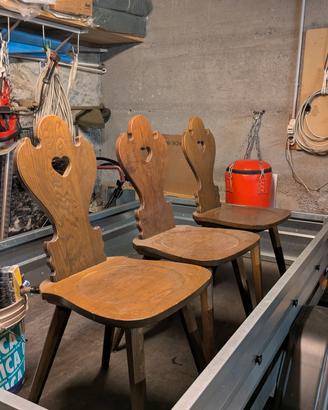 Sedie tirolesi in legno