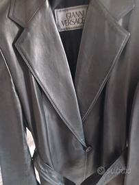giacca di pelle gianni versace 