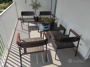 Poltrone da esterno + tavolino EMU originali. 
