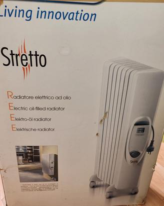 Radiatore elettrico ad olio De Longhi stretto 1500