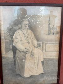 Vari quadri stampe e disegno Pio X