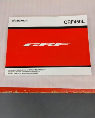 MANUALE OFFICINA CRF450L 2019 NON IN ITALIANO
