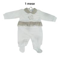Tutina neonata in jersey pastello Chic 