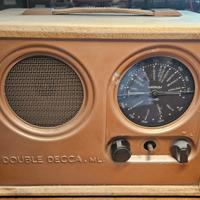 radio d'epoca a valvole double
decca
