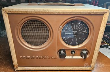 radio d'epoca a valvole double
decca