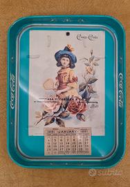 Vassoio COCA COLA turchese January 1891