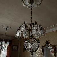 Lampadario antico cristallo