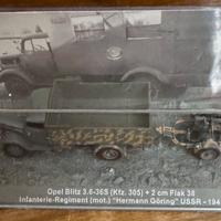 Modellini WWII 1:72 -Panther e Opel blitz Flak 38