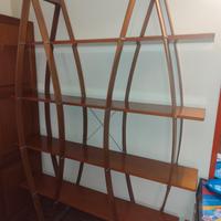 Bel mobile libreria di design color ciliegio chiar