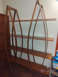 Bel mobile libreria di design color ciliegio chiar