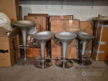 Set n.4 sgabelli da cucina con altezza regolabile