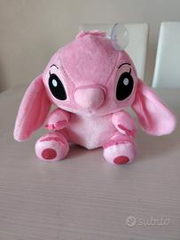 Pupazzo stitch rosa con ventosa nuovo