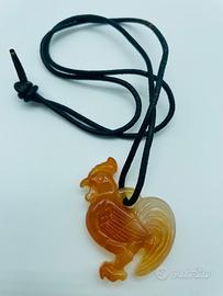 Ciondolo gallo in corniola