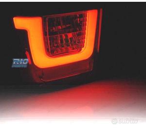 FANALI LED BAR VOLKSWAGEN VW T4 90-03 ROSSO FUMÉ E