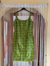 tubino verde con spalline taglia 46