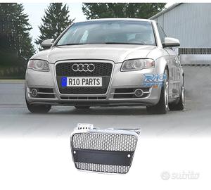GRIGLIA AUDI A4 B7 04-09 LOOK RS CROMO NERO ABS