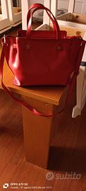 Borsa donna rossa in vera pelle 