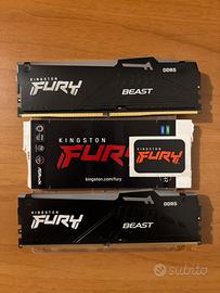 Ram DDR5 kingston fury 32gb kit 2x16gb