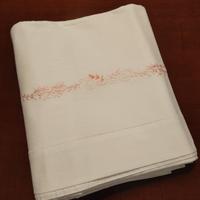 Antico Lenzuolo Matrimoniale Ricamato 