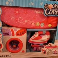 Lavatrice, asse e ferro da stiro giocattolo