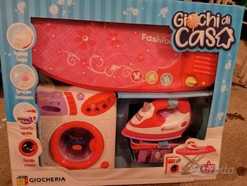 Lavatrice, asse e ferro da stiro giocattolo