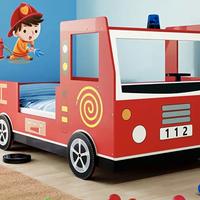 Letto Camion Pompieri compreso di materasso