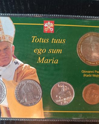 set  medaglia monete papa