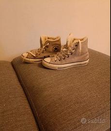 scarponcini converse all stars con pelo