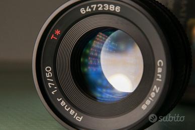 Obiettivo Zeiss planar 50mm 1.7