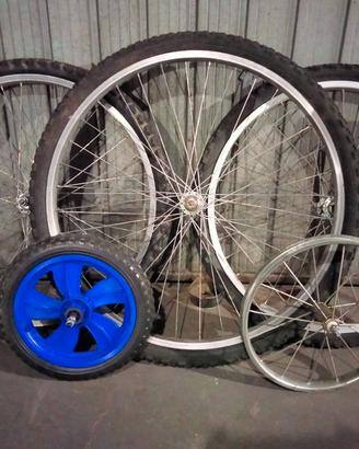 Cerchi, copertoi e forcelle bici