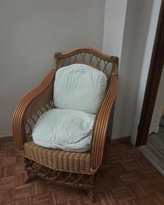 Sedia/Poltroncina Vintage in Vimini