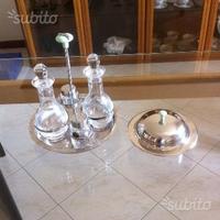 Set oliera acciaio e vetro